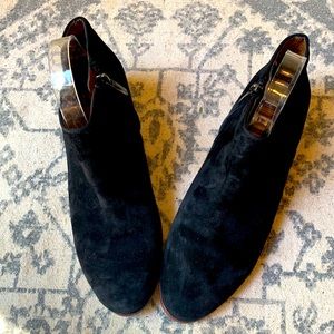 Sam Edelman suede ankle booties, black size 8